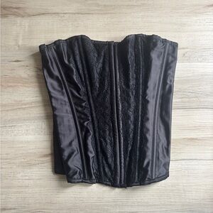 Black Strapless Corset